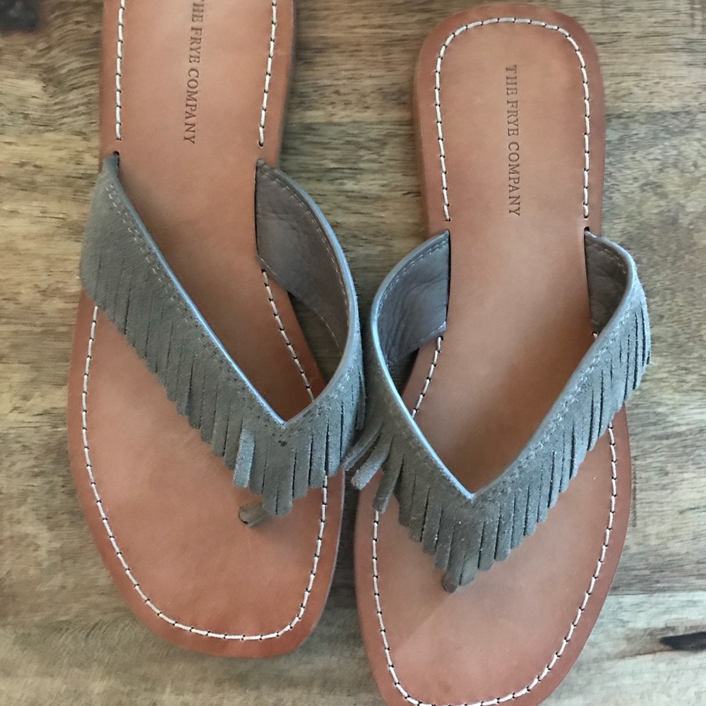 Frye Perry Fringe Thong Sandal